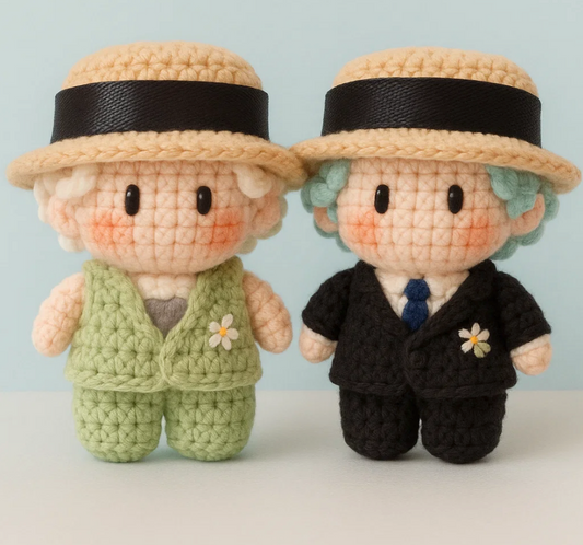 19 pieces gift box inspired by gragon Keychain Dolls Handmade Plush Doll