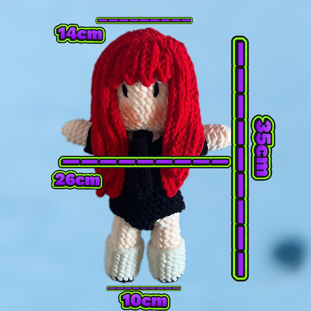 big ruby jennie inspired crochet doll big big big