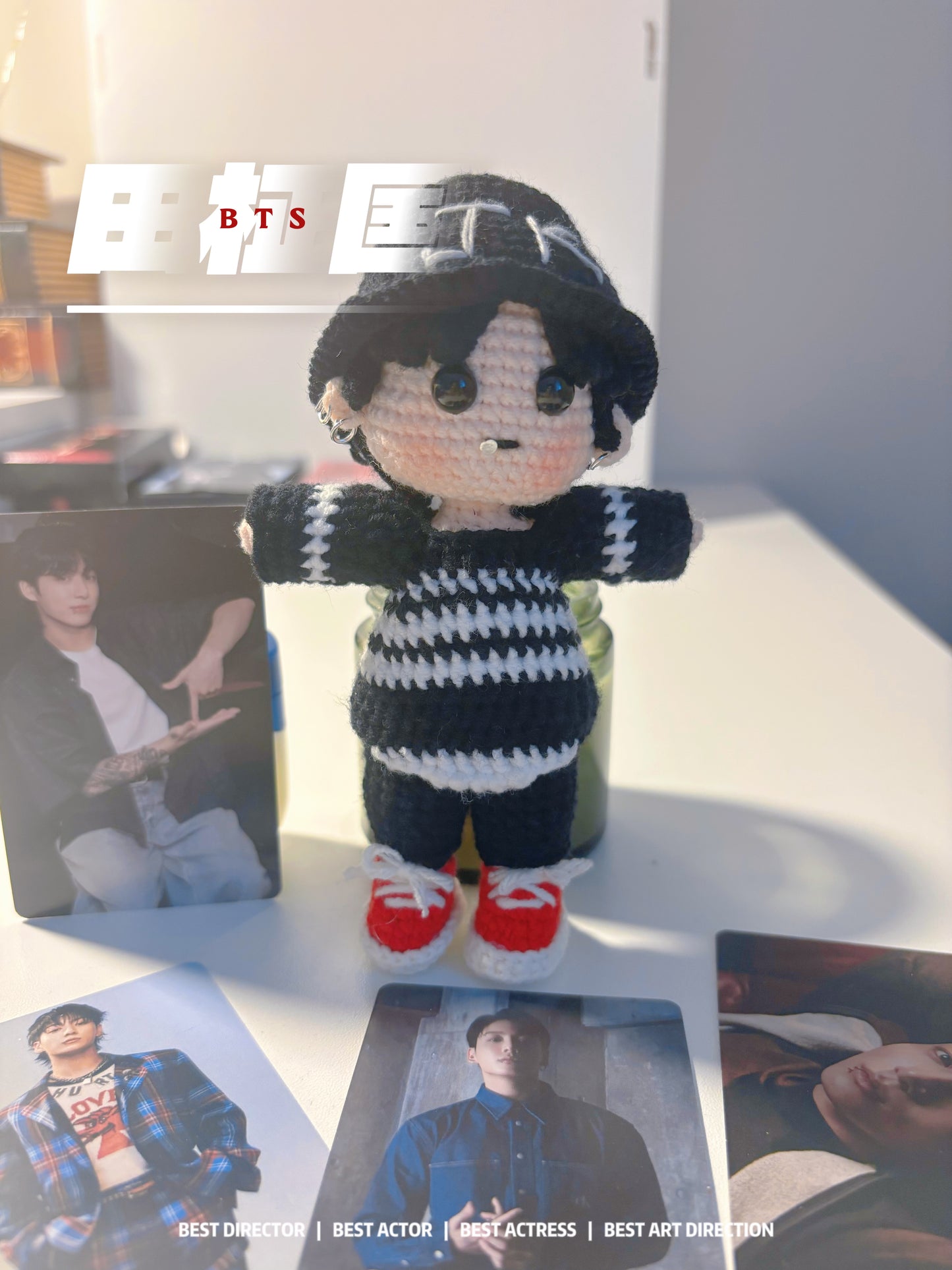 18 pieces gift box inspired by jungkook mic drop  Keychain Dolls Handmade Plush Doll