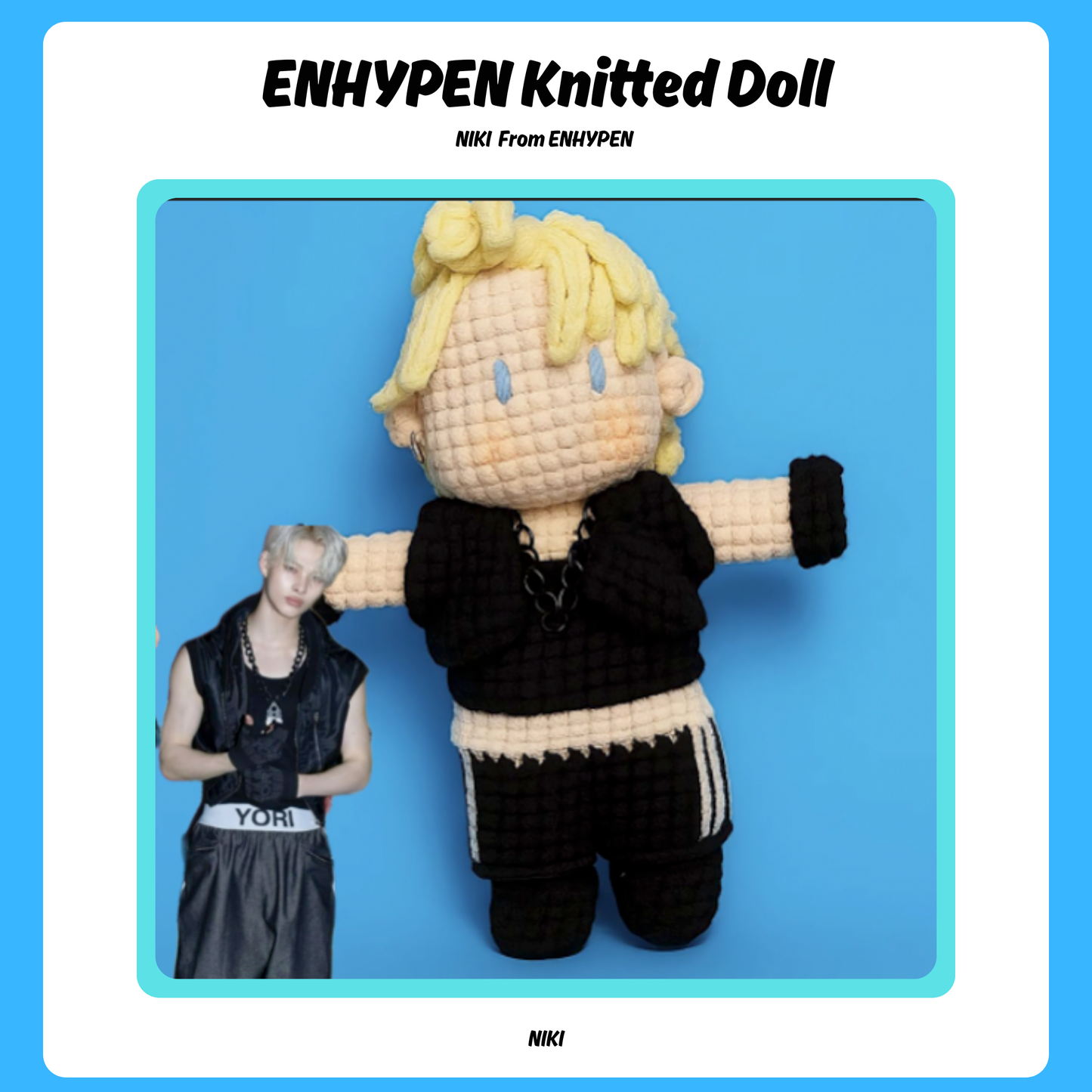 18 pieces gift box inspired by NIKI Keychain Dolls Handmade Plush Doll