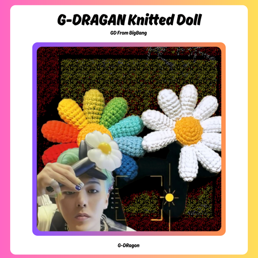18 pieces gift box inspired by gdragon little daisy Keychain Dolls Handmade Plush Doll