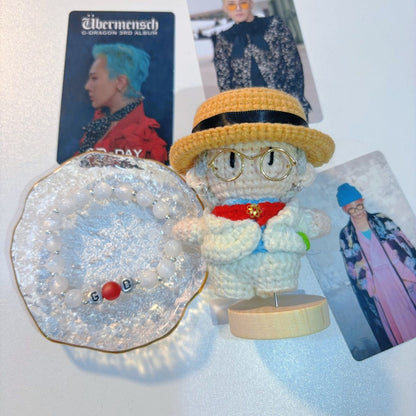 18 pieces gift box inspired by  G-DRAGON Keychain Dolls Handmade Plush Doll