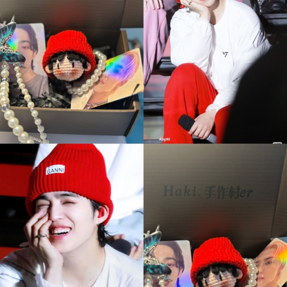 18 pieces gift box inspired by  SCOUPS Keychain Dolls Handmade Plush Doll