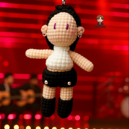 20 pieces gift box inspired by blackpink 3pcs Keychain Dolls Handmade Plush Doll