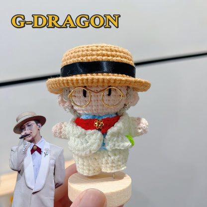 18 pieces gift box inspired by  G-DRAGON Keychain Dolls Handmade Plush Doll