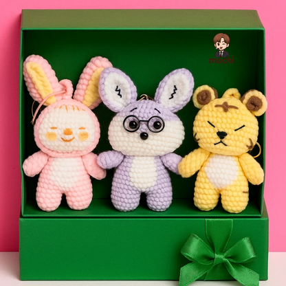 18 pieces gift box inspired by seventeen 3 CpsKeychain Dolls Handmade Plush Doll