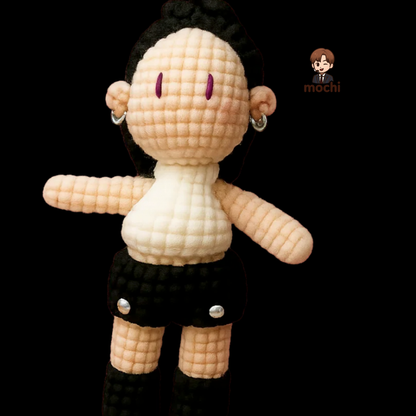 18 pieces gift box inspired by JISOO Keychain Dolls Handmade Plush Doll