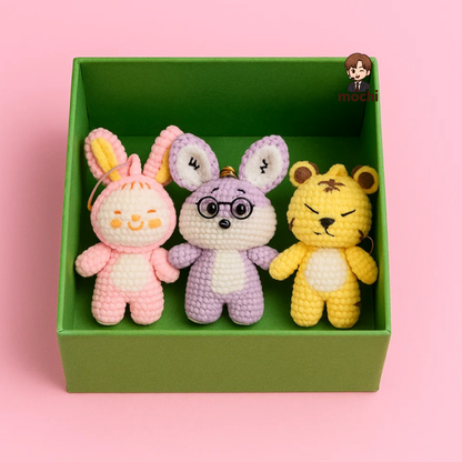 18 pieces gift box inspired by seventeen 3 CpsKeychain Dolls Handmade Plush Doll