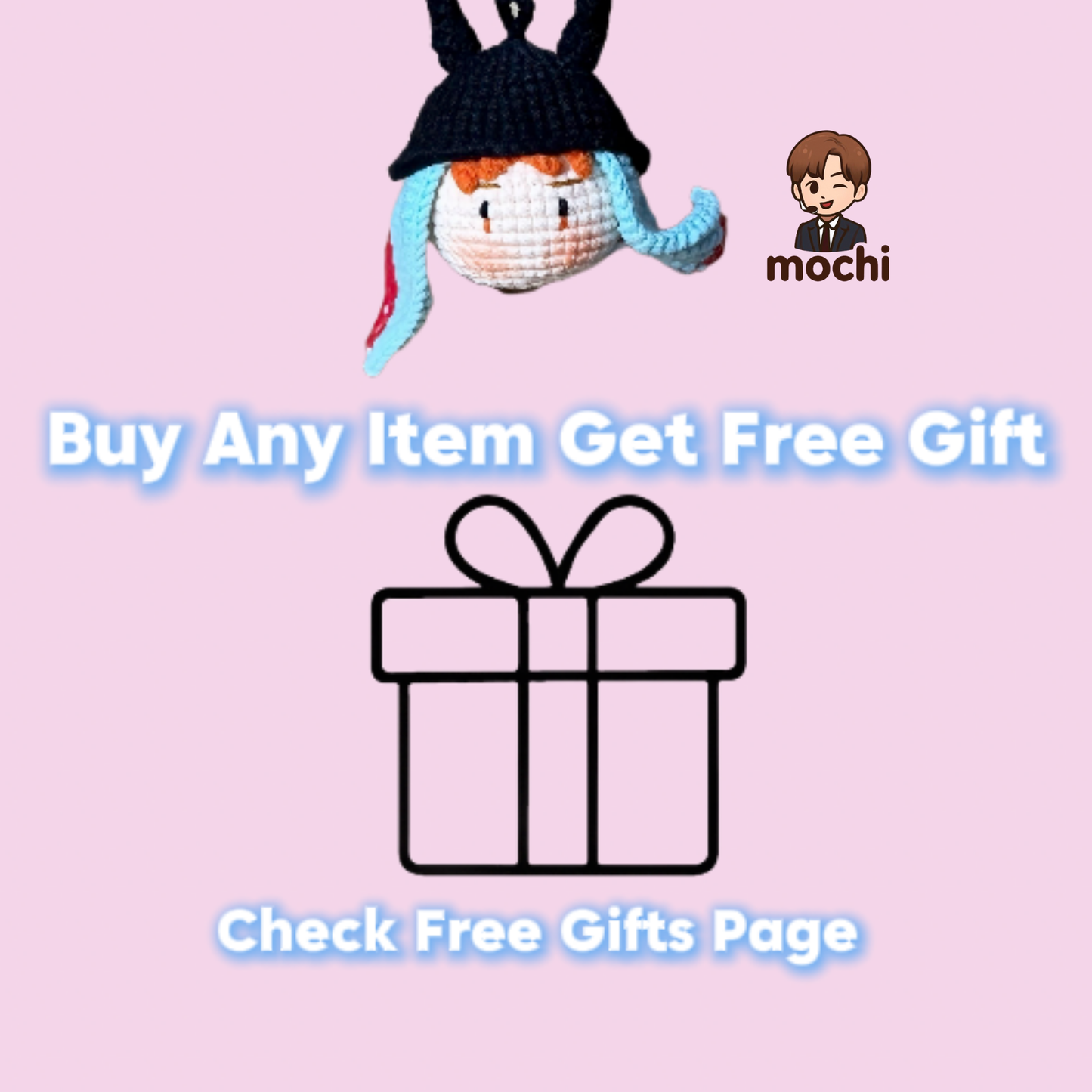 18 pieces gift box inspired by gdragon Keychain Dolls Handmade Plush Doll