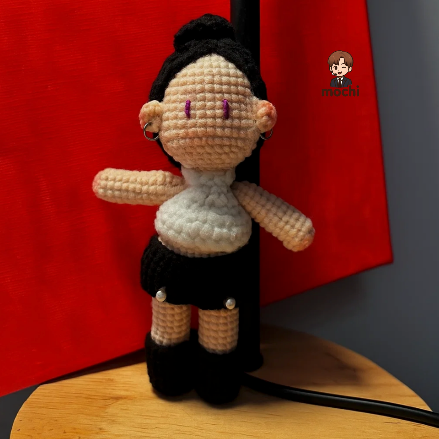 18 pieces gift box inspired by JISOO Keychain Dolls Handmade Plush Doll