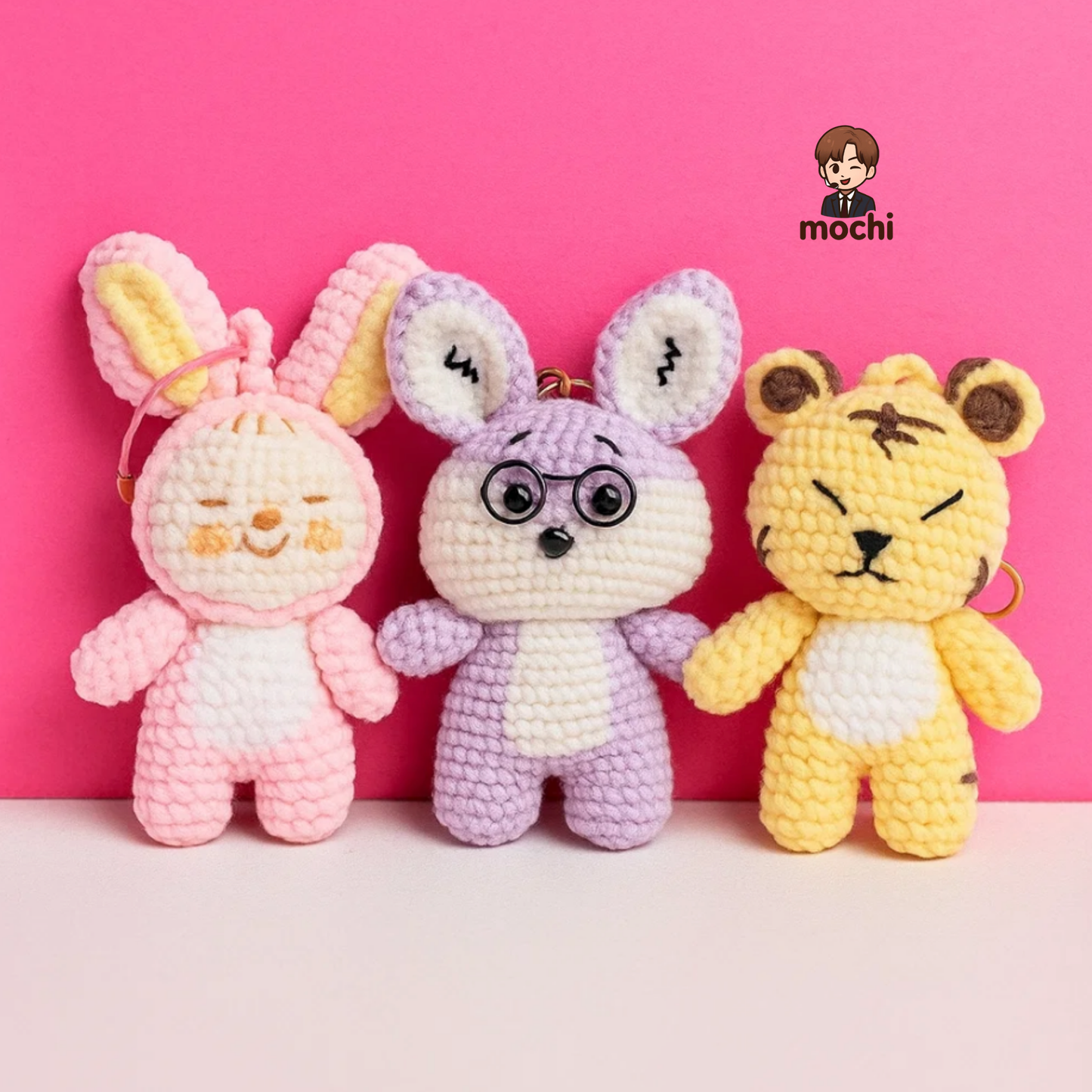18 pieces gift box inspired by seventeen 3 CpsKeychain Dolls Handmade Plush Doll