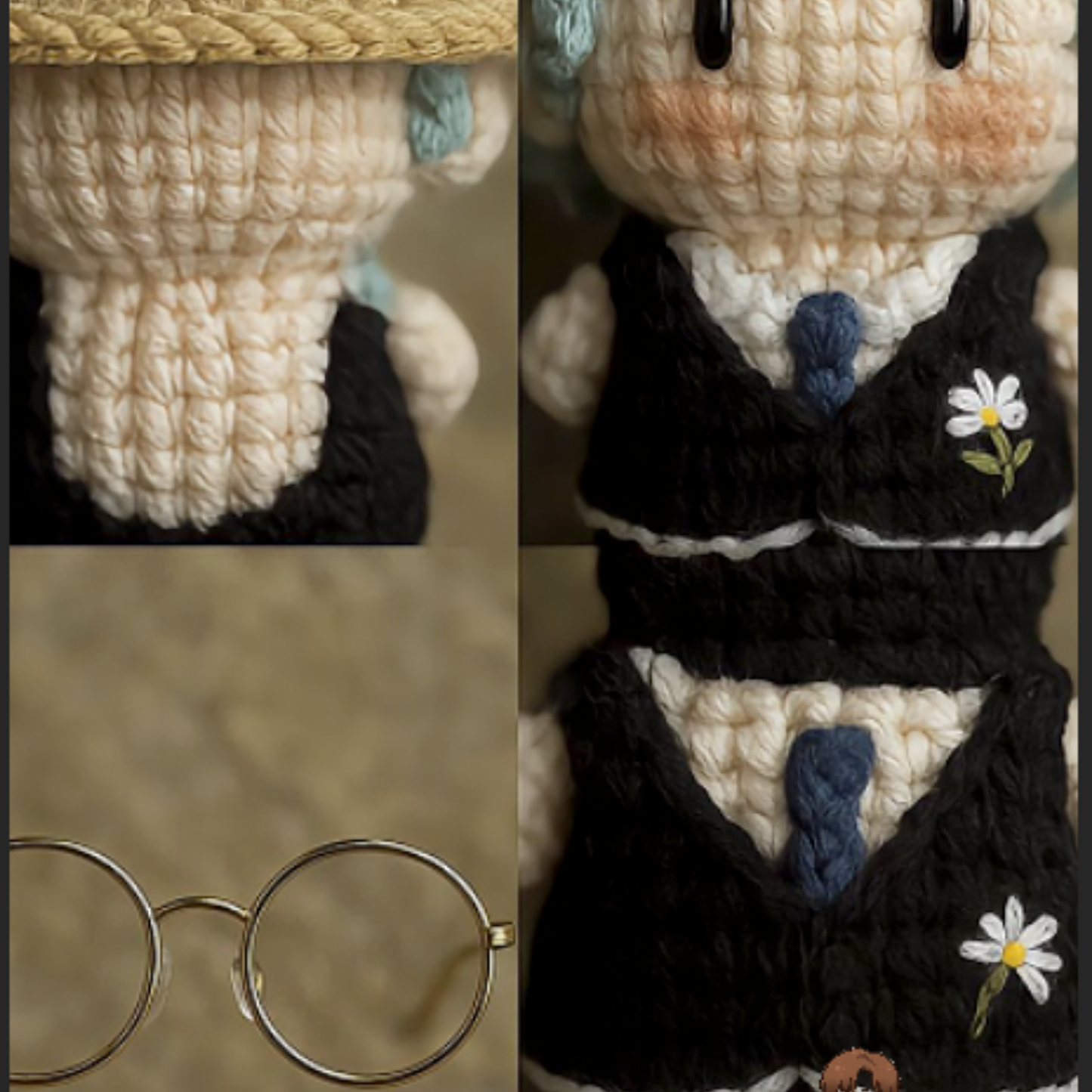 18 pieces gift box inspired by gdragonKeychain Dolls Handmade Plush Doll