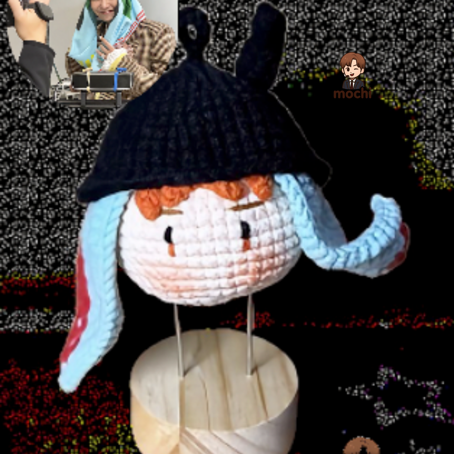 18 pieces gift box inspired by gdragon Keychain Dolls Handmade Plush Doll