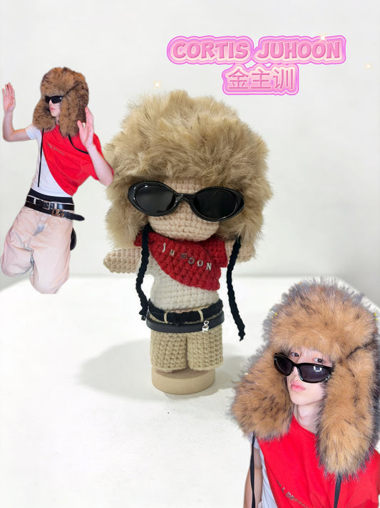 Keychain Dolls Handmade Plush Doll inspired by  Cortis Juhoon