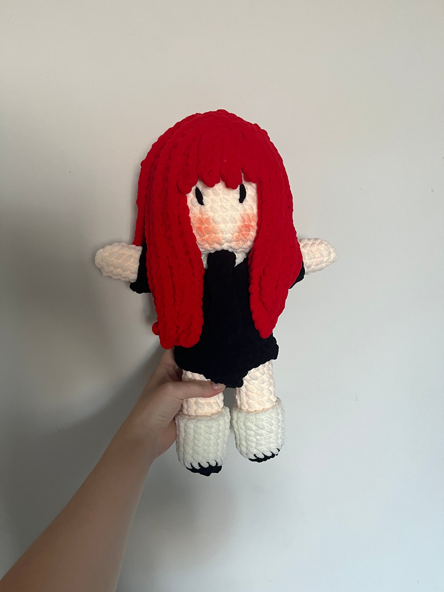 big ruby jennie inspired crochet doll big big big