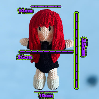 big ruby jennie inspired crochet doll big big big