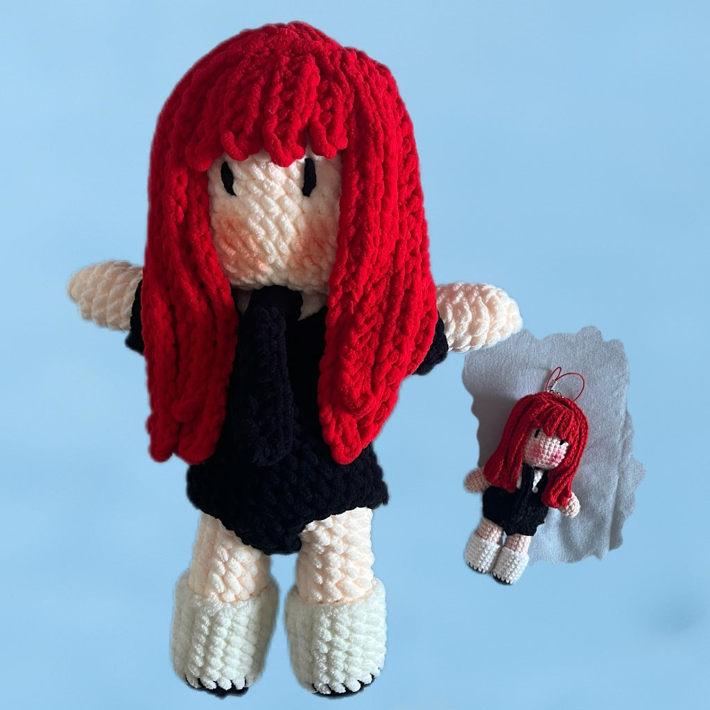 big ruby jennie inspired crochet doll big big big