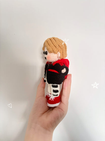 18 pieces gift box inspired by  jimin mic drop  Keychain Dolls Handmade Plush Doll