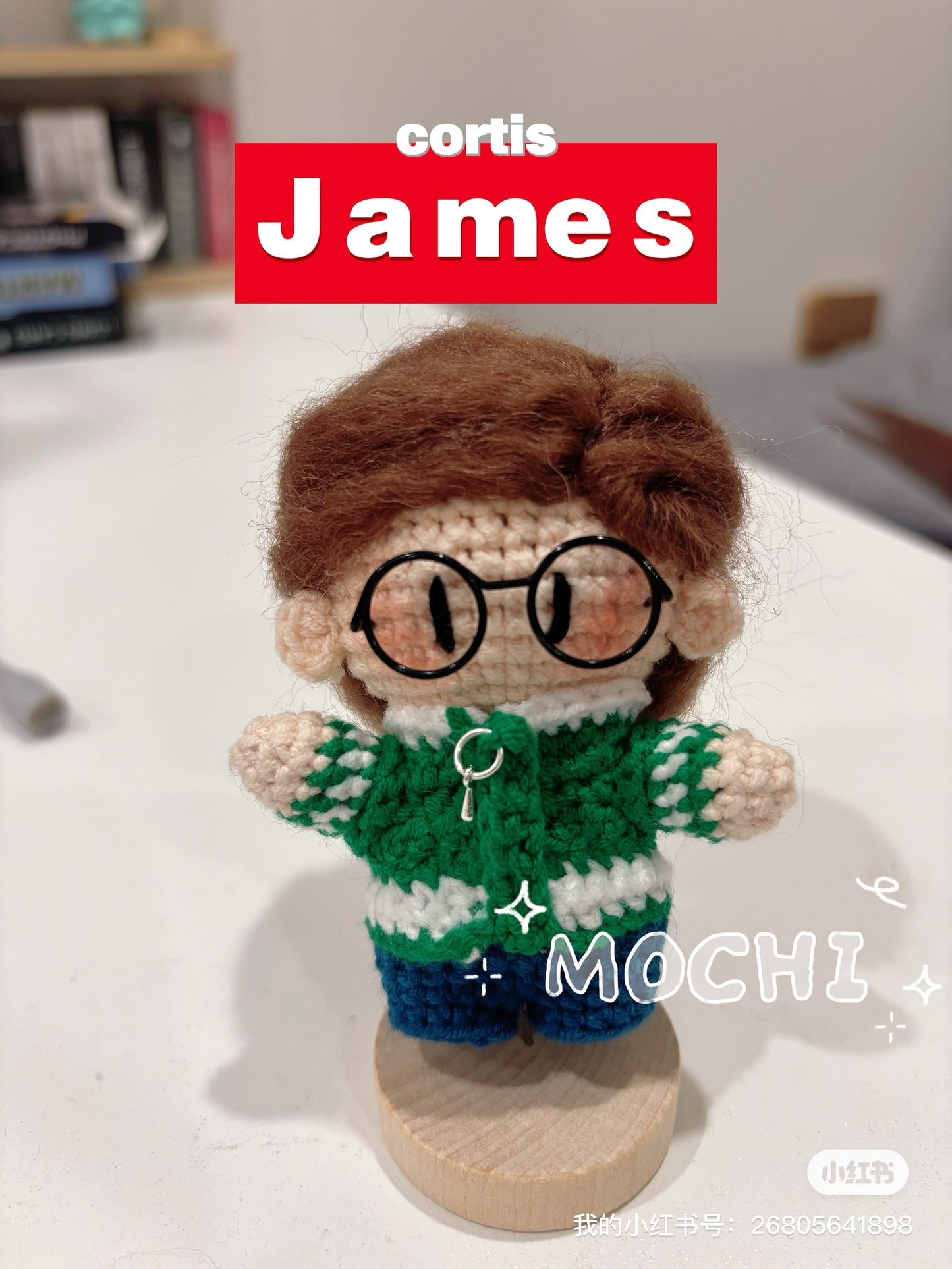 18 pieces gift box inspired by James cortis  Keychain Dolls Handmade Plush Doll