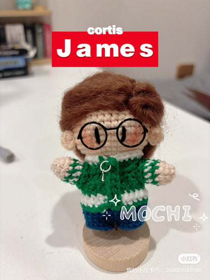 18 pieces gift box inspired by James cortis  Keychain Dolls Handmade Plush Doll