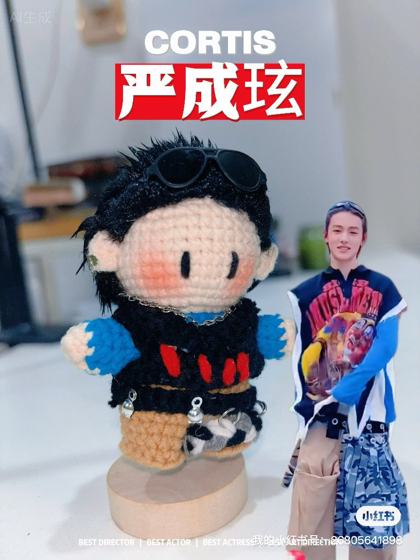 Keychain Dolls Handmade Plush Doll inspired by  cortis