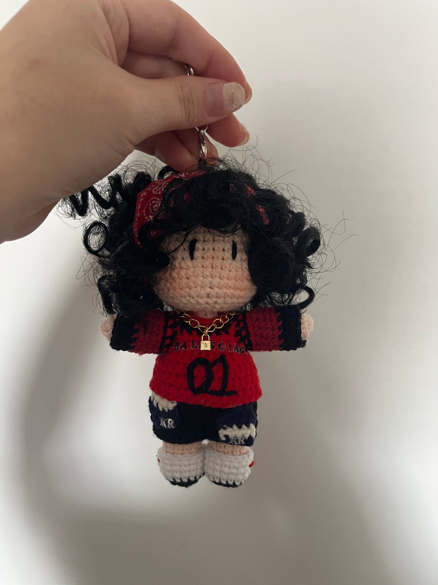 Keychain Dolls Handmade Plush Doll inspired by  babymonster ahyeon