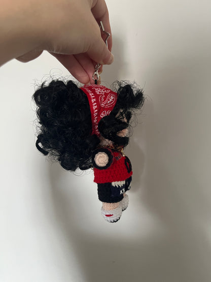 Keychain Dolls Handmade Plush Doll inspired by  babymonster ahyeon