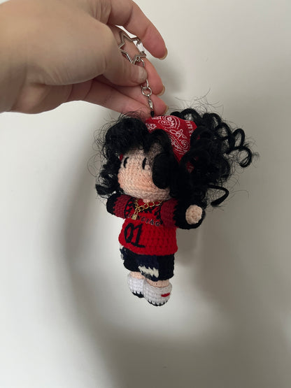 Keychain Dolls Handmade Plush Doll inspired by  babymonster ahyeon