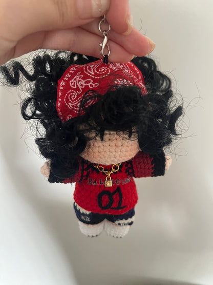 Keychain Dolls Handmade Plush Doll inspired by  babymonster ahyeon